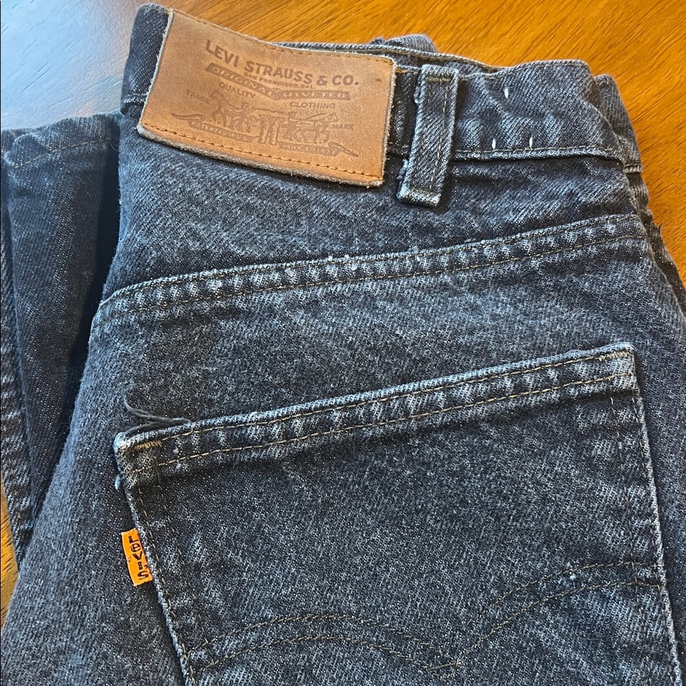 Vintage Orange Tab Levi's 31x30 Faded Black - Picture 13 of 16